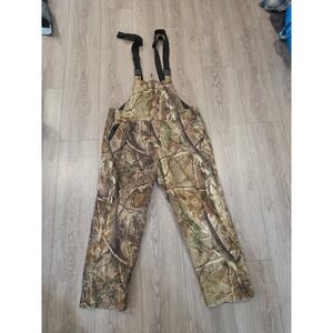 Field & Stream Mens XL Realtree Camo Hunting Bibs HydroProof Ultra Insulated